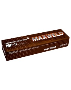 Электроды МР 3 3х350 мм 5 кг картонная коробка сталь Maxweld