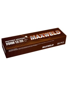 Электроды УОНИ 13 55 3х350 мм 5 кг картонная коробка Maxweld