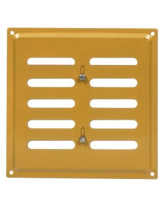 Решетка вентиляционная металл регулируемая 175х175 мм золотая 175х175ВРР Event