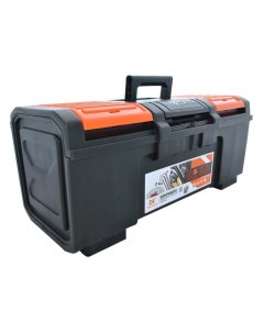 Ящик для инструментов 24 пластик Boombox пластиковый замок черный оранжевый BR3942 Blocker