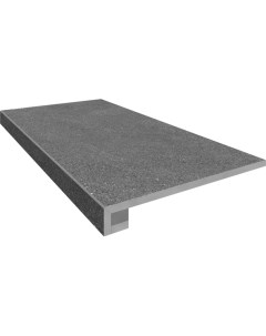 Ступень Cement Grey COG501 с прямоугольным бортиком без насечек 33x60 Onlygres