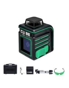 Уровень лазерный Cube 360 Green Ultimate Edition А00470 со штативом Ada
