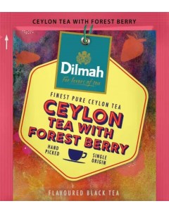 Чай черный Ceylon Лесная ягода в пакетиках 100 шт Dilmah