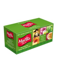 Чай зеленый Ассорти 25 пакетов Margo tea