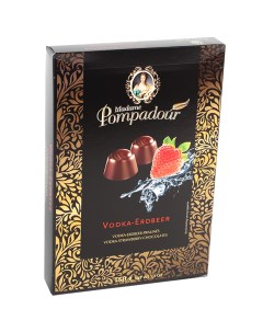 Шоколадные конфеты Водка со вкусом земляники 150 г Madame pompadour