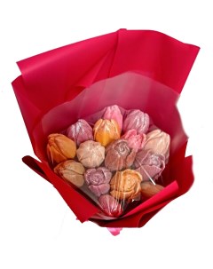 Букет из шоколадных тюльпанов 15 шт 398 г Shokotrendy