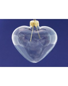 Елочная Игрушка сердечко прозрачный 1 шт Evis