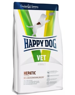 Сухой корм для собак Vet Hepatic при заболеваниях печени курица 1кг Happy dog