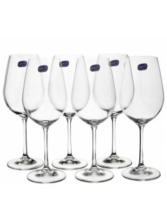 Набор бокалов для вина виола 450 мл 6 шт Crystalex