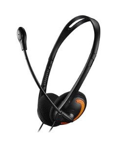 Гарнитура HS 01 PC headset with microphone volume control and adjustable headband cable length 1 8m  Canyon