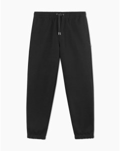 Тёмно серые спортивные брюки Comfort с нашивкой Easy style Gloria jeans