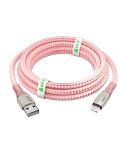 Кабель GCR USB A Lightning 1 2м Mercedes LED Pink 52165 USB A Lightning 1 2м Mercedes LED Pink 52165 Gcr