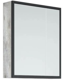 Зеркальный шкаф 70x70 см антик черный Айрон SD 00000280 Corozo