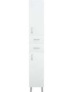 Пенал напольный белый глянец белый матовый R Олимп SD 00000693 Corozo