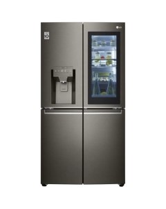 Холодильник трехкамерный GR X24FMKBL Total No Frost Side by Side French Door инверторный черный Lg