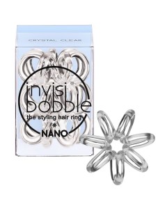 Резинка для волос NANO Crystal Clear с подвесом Invisibobble