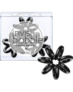 Резинка для волос NANO True Black с подвесом Invisibobble