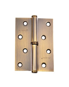 Петля для деревянных дверей 100х75х2 5 мм левая B AB_L 30702 с подшипником бронза Аверс