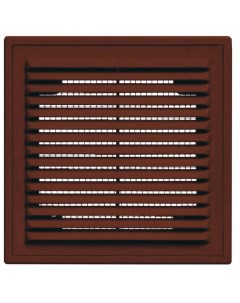 Решетка вентиляционная пластик разъемная 150х150 мм с сеткой коричневая 1515ВРкор Виенто