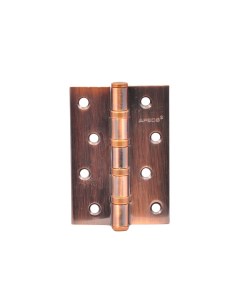 Петля врезная для деревянных дверей 100х70х3 мм B4 Steel AC 13727 универсальный с 4 подшипниками мед Аpecs
