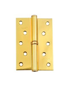 Петля врезная для деревянных дверей 120х80х3 мм левая B Steel G L 13700 с подшипником золото Аpecs