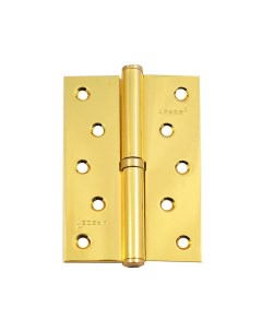 Петля врезная для деревянных дверей 120х80х3 мм правая B Steel G R 13707 с подшипником золото Аpecs
