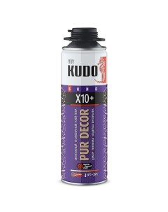 Клей пена Pur Decor X10 650 мл всесезонный KUPP06B10HC Kudo