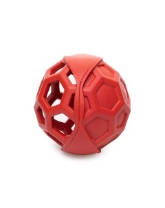 Игрушка для собак резиновая Мяч с сотами жёлтая 11 5см Бельгия Duvo+