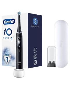 Электрическая зубная щетка 6 iOM6 1B6 3DK Black черная Oral-b