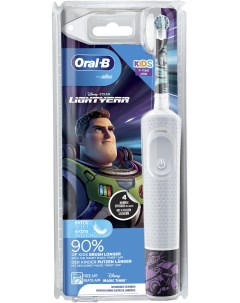 Электрическая зубная щетка D100 413 Kids Lightyear голубая Oral-b
