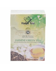 Чай зеленый с жасмином листовой 100 г Halpe tea