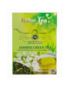Чай зеленый Greenlands Gun Powder с жасмином листовой 100 г Halpe tea