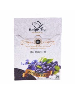 Чай черный с черникой листовой 100 г Halpe tea