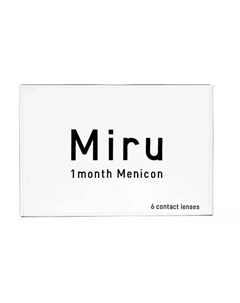 Контактные линзы Menicon мягкие 1 month 6 линз R 8 6 3 75 Miru