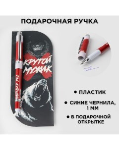 Ручка шариковая пластиковая в открытке Artfox