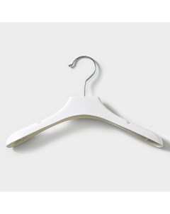 Плечики вешалка для одежды широкие плечи 31 4 17 см цвет белый Nobrand