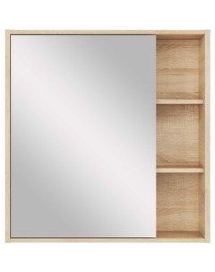 Зеркальный шкаф Тоскана 70х73 дуб сонома светлый 409 1 2 4 1 Sanstar