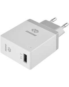 Зарядное устройство сетевое DGWC 1U 2 1A WG USB 2 1A белое Digma