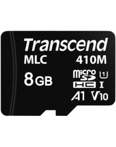 Промышленная карта памяти MicroSDHC 8Gb TS8GUSD410M сlass 10 UHS I A1 MLC Transcend