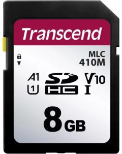 Промышленная карта памяти SDHC 8Gb TS8GSDC410M сlass 10 UHS I A1 MLC Transcend