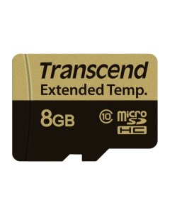 Промышленная карта памяти MicroSDHC 8Gb 520I TS8GUSD520I Class 10 MLC Transcend