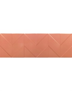 Плитка Танага 6Д 75х25 см оранжевый на структуре шеврон кв м Плитка Танага 6Д 75х25 см оранжевый на  Керамин