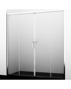 Душевая дверь Lippe 45S09 1700х1900 прозрачное стекло профиль серебро Wasserkraft