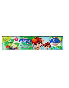 Паста зубная для детей с 6 лет с ароматом фруктовой мяты Kodomo Lion Лайн 65г Lion corporation (thailand) limited