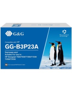 Картридж струйный 727 GG B3P23A фото черный 130мл для HP DJ T920 T1500 G&g