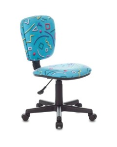 Кресло детское CH 204NX на колесиках ткань голубой Бюрократ