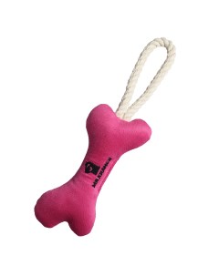 Игрушка для собак косточка с канатом 31 х 9 х 4 см Ярко розовый Mr.kranch
