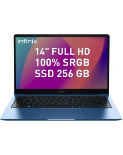Ноутбук InBook X2 XL23 Core i3 1115G4 8Gb 256Gb 14FHD Win11 синий Infinix