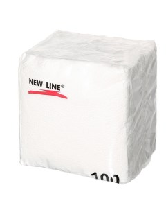 Салфетки бумажные 100 шт белые New line