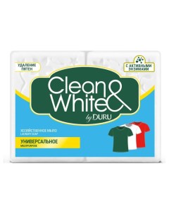 Мыло хозяйственное Clean White 2 шт 120 г Duru